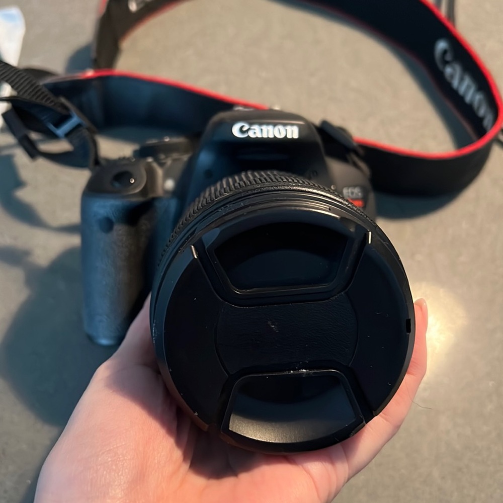 Canon EOS Rebel T5i. In great condition little to no wear.
